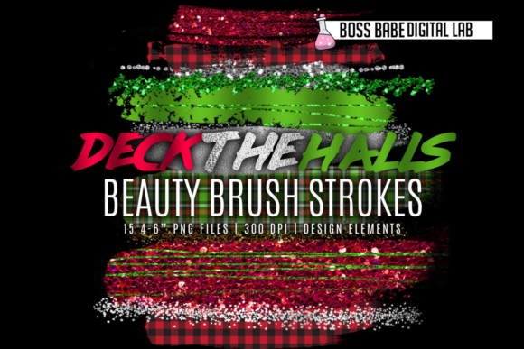 Christmas Beauty Brush Strokes Illustrations for Local Branding