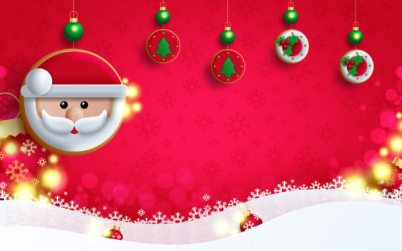 Christmas Card Vector Background for Branding and Packaging