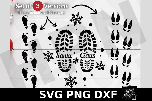 Christmas Footprint Svg Bundle Review