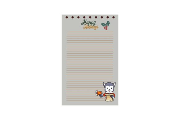 Christmas Journal Planner Template Illustrations