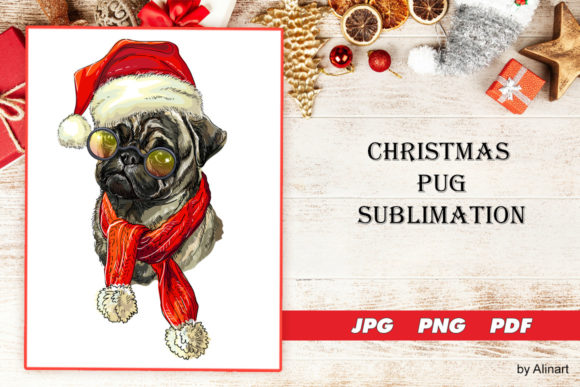 Christmas Pug Sublimation Review for Embroidery Projects
