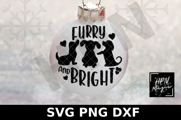 Furry and Bright SVG Pet Christmas Design