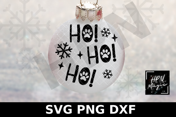Ho Ho Ho SVG Pet Christmas Ornament SVG for Branding and Marketing