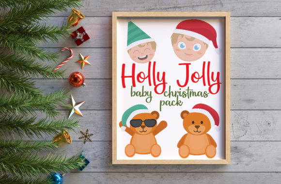 Holly Jolly, Baby Christmas Pack Illustrations
