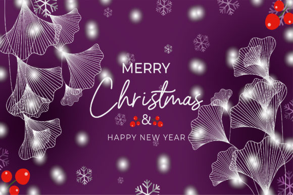 Merry Christmas Card or Background Illustrations